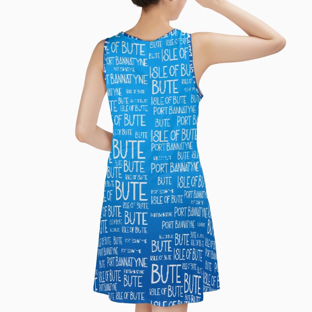 Isle of Bute Sleeveless A-Line Dress – Free P&P Worldwide