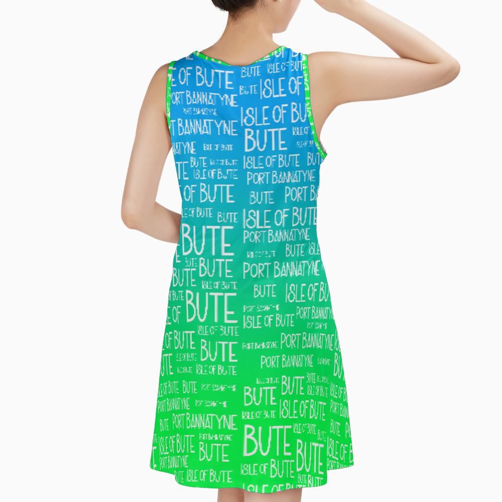 Isle of Bute Sleeveless A-Line Dress – Free P&P Worldwide