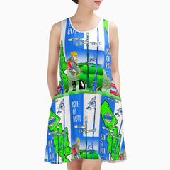 Isle of Bute Sleeveless A frame Dress - Free p&p Worldwide