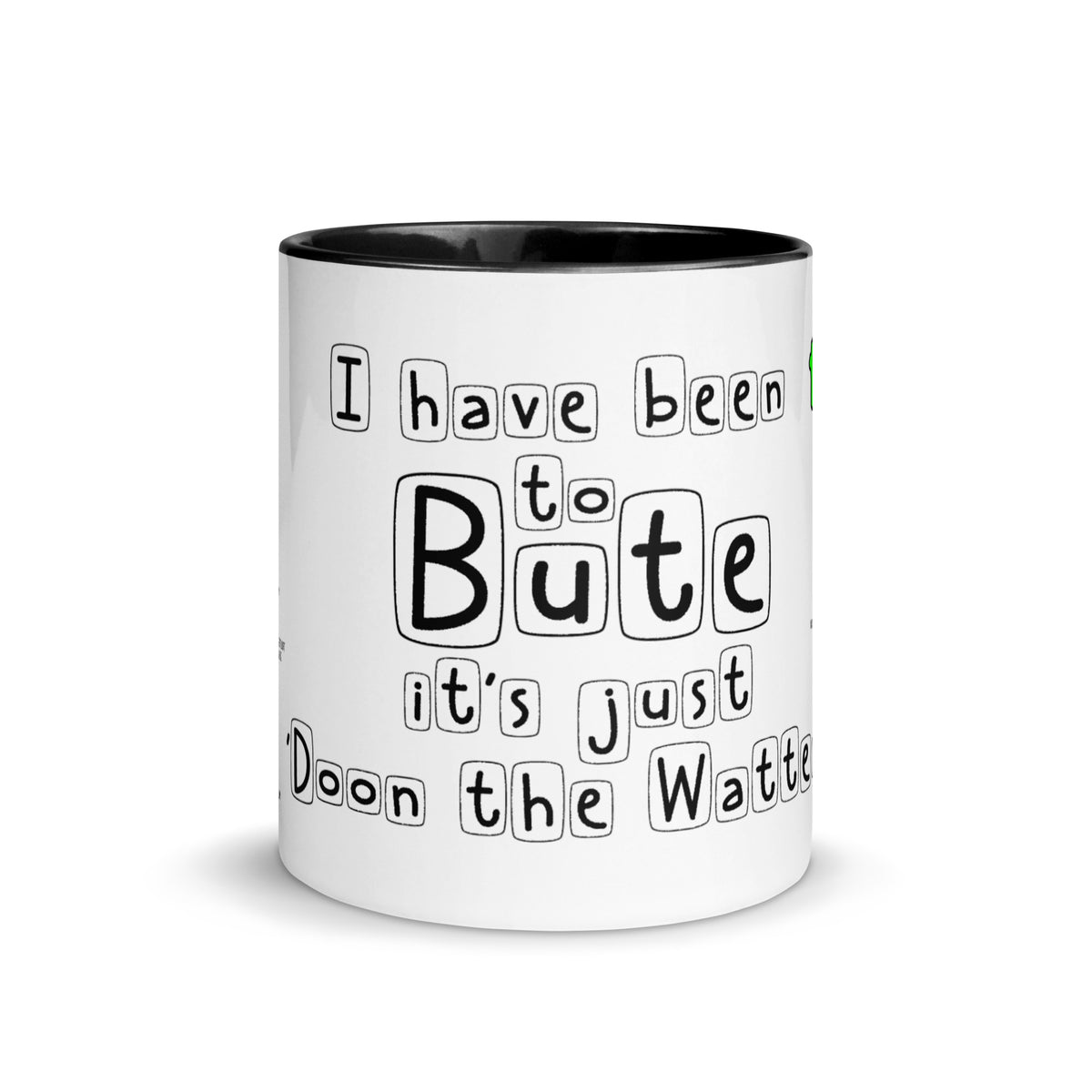Doon the Watter Mug with Color Inside Free p&p Worldwide