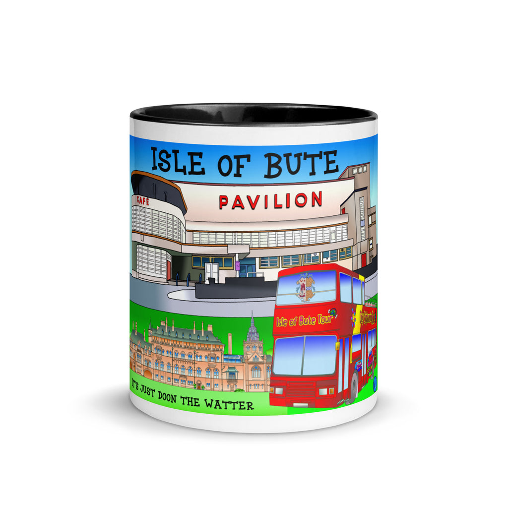Rothesay Pavilion and Mount Stuart mug with different colors Inside