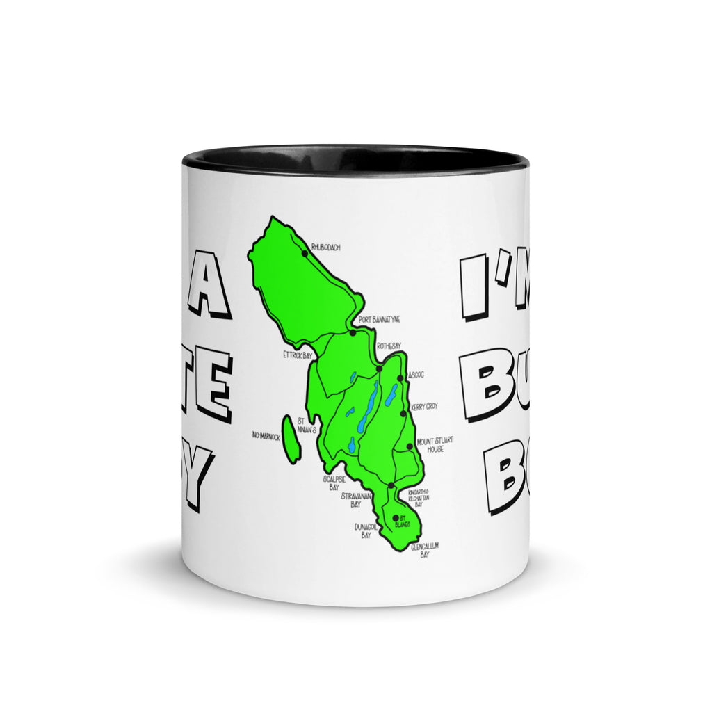 I'm a Bute Boy mug with different colors Inside