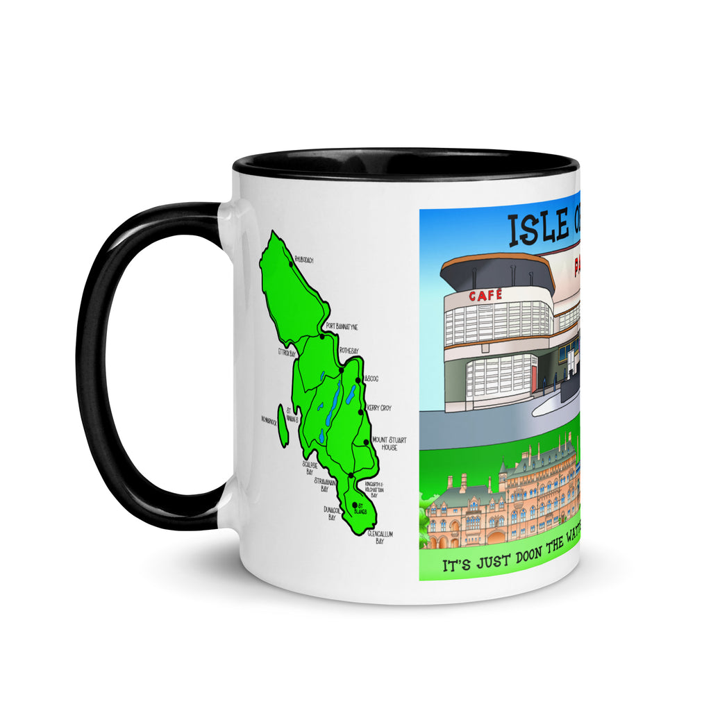 Rothesay Pavilion and Mount Stuart mug with different colors Inside