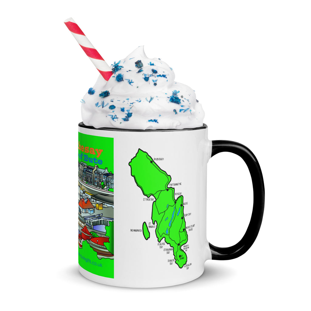 Rothesay, Isle of Bute Mug with different colors Inside