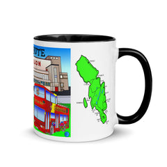 Rothesay Pavilion and Mount Stuart mug with different colors Inside