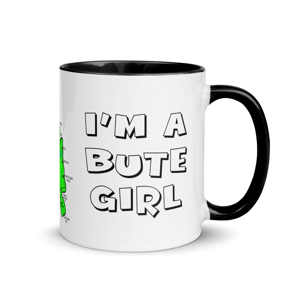 I'm a Bute Girl mug with different colors Inside