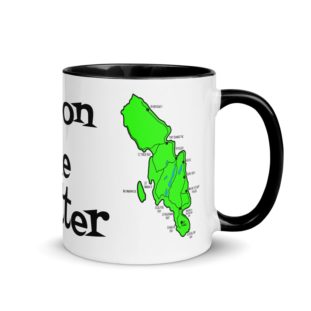 Doon the Watter, Isle of Bute Mug with different color inside