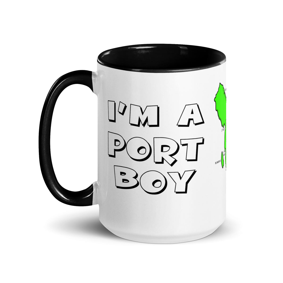 I'm a Port Boy mug with different colors Inside