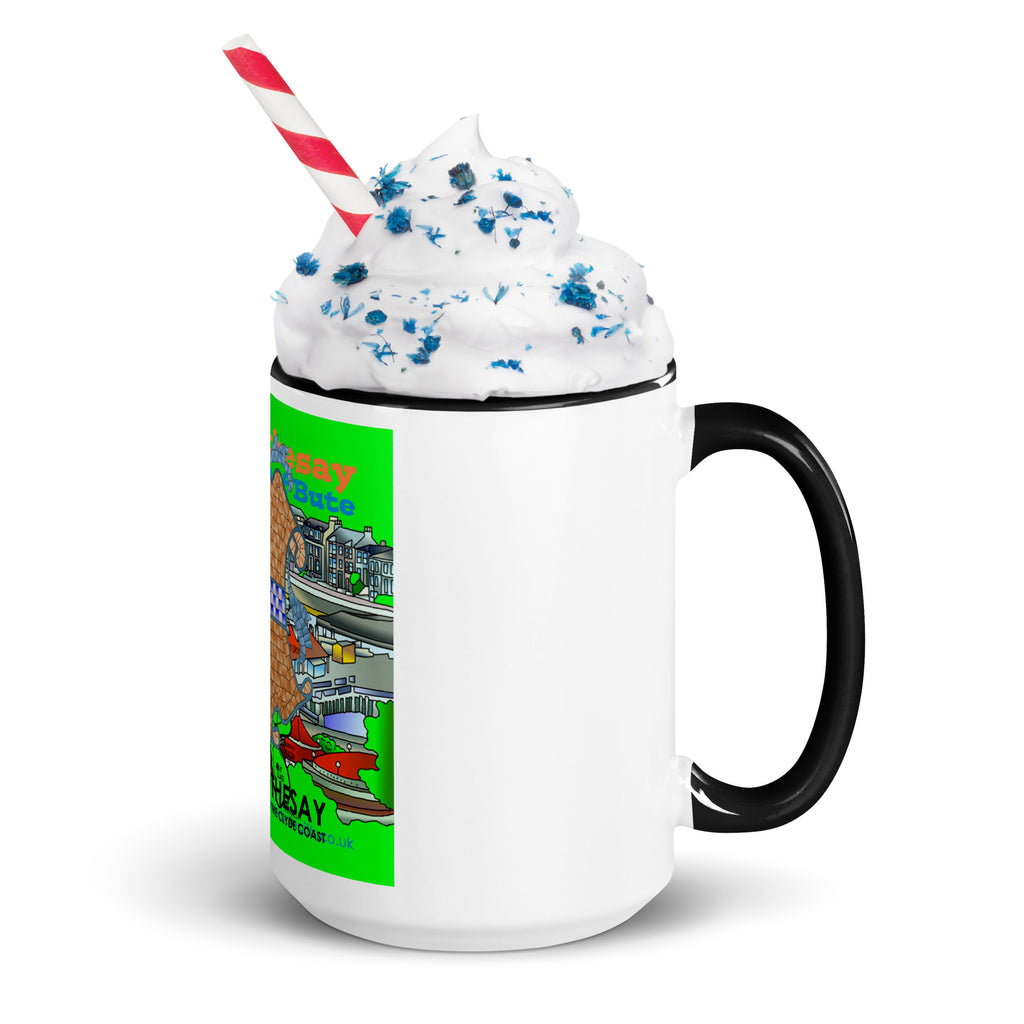 Rothesay, Isle of Bute Mug with different colors Inside