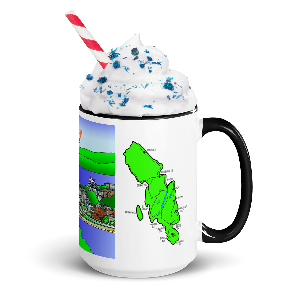 Rothesay, Isle of Bute Mug with different colors Inside