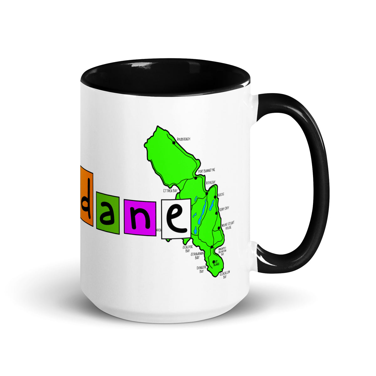 100% Brandane Mug with different colors Inside