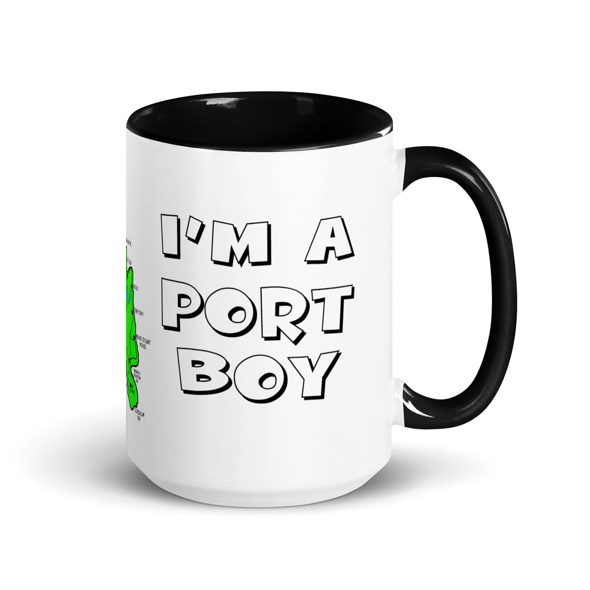 I'm a Port Boy mug with different colors Inside