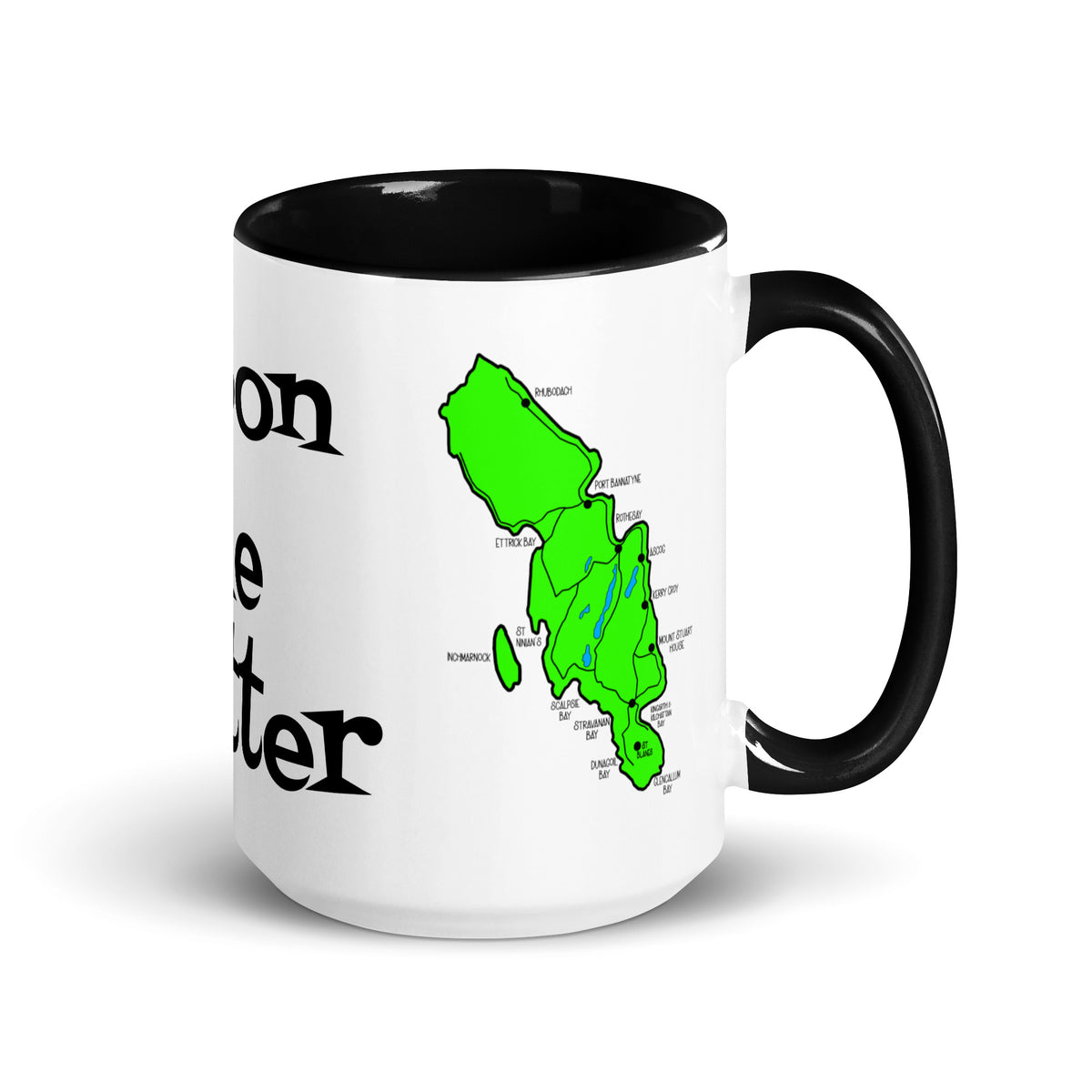 Doon the Watter, Isle of Bute Mug with different color inside