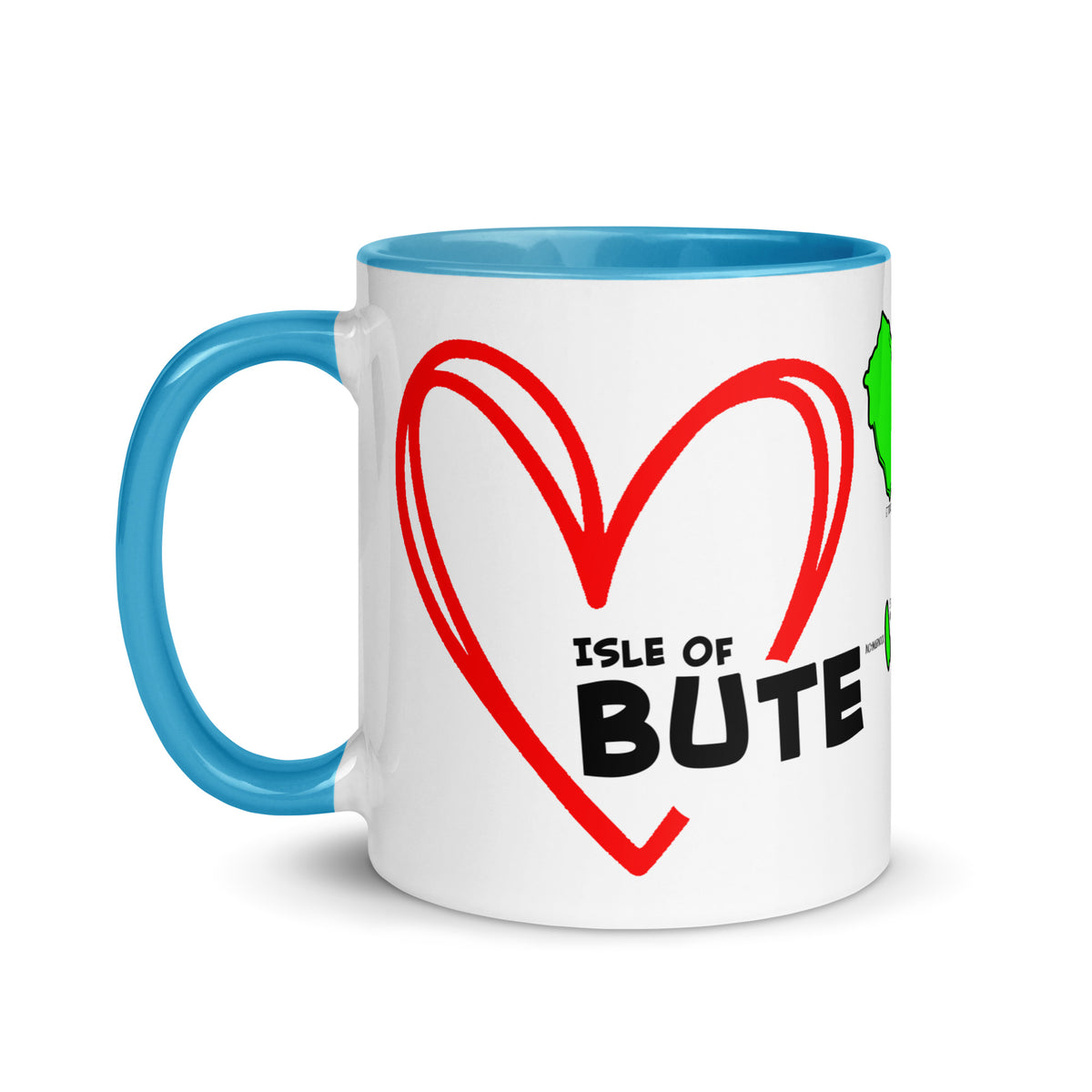 I love Bute Mug with Color Inside FREE p&p Worldwide