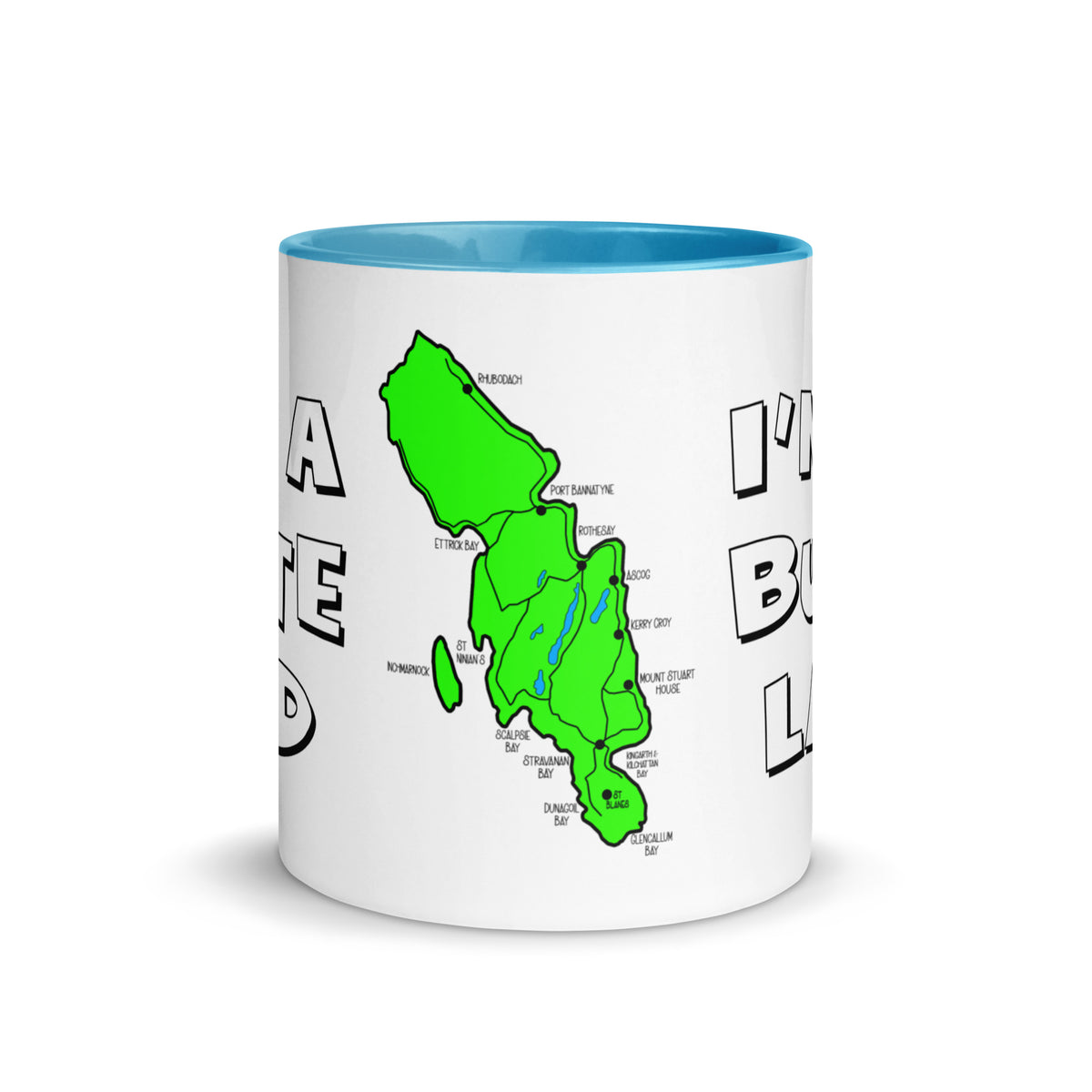 I'm a Bute Lad mug with different colors Inside