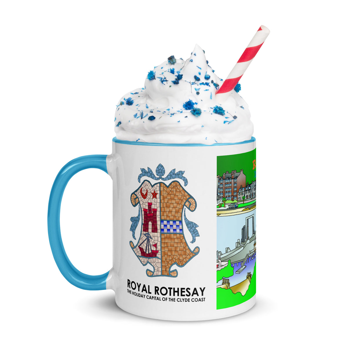Rothesay, Isle of Bute Mug with different colors Inside