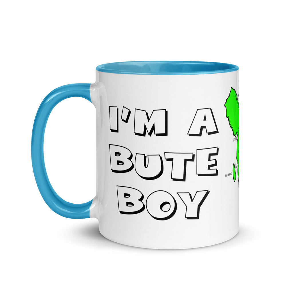 I'm a Bute Boy mug with different colors Inside