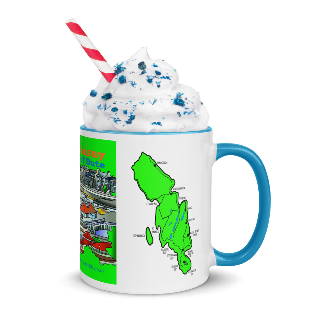 Rothesay, Isle of Bute Mug with different colors Inside