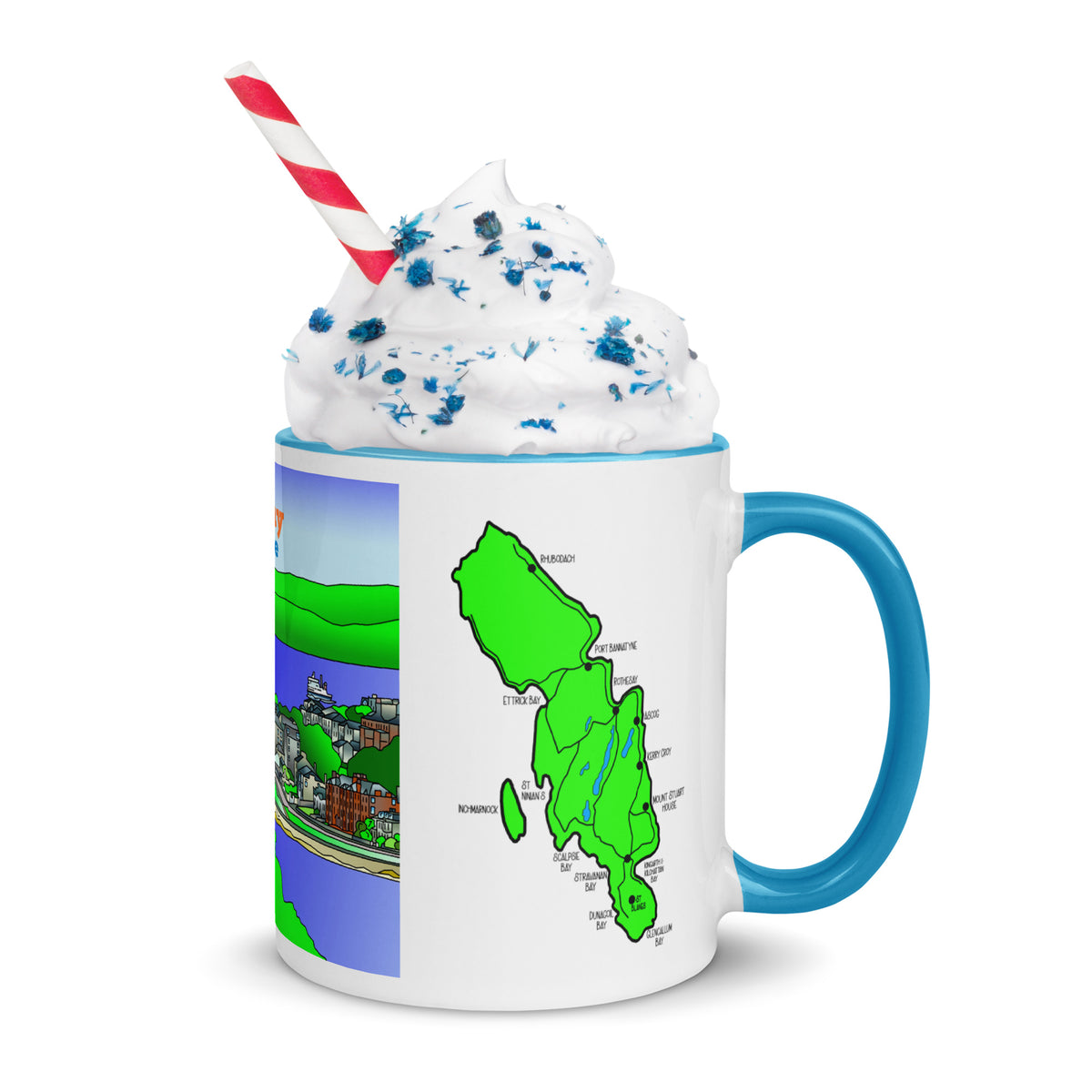 Rothesay, Isle of Bute Mug with different colors Inside