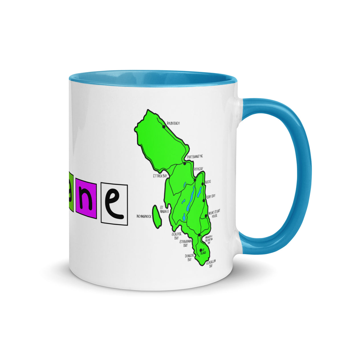 100% Brandane Mug with different colors Inside