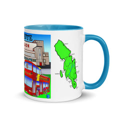 Rothesay Pavilion and Mount Stuart mug with different colors Inside