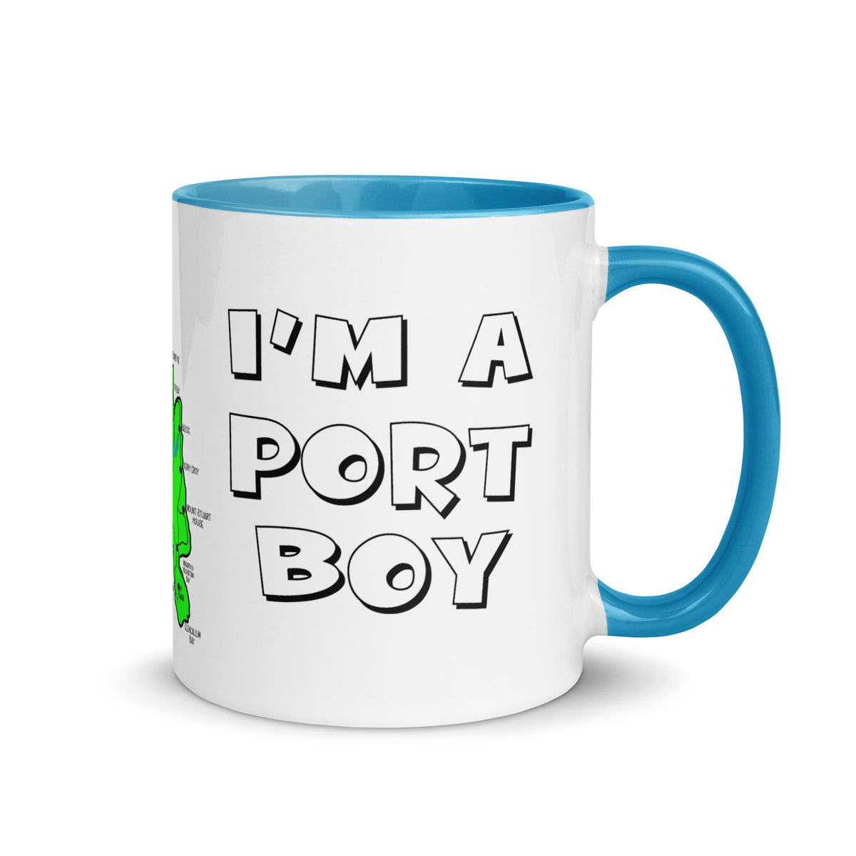 I'm a Port Boy mug with different colors Inside