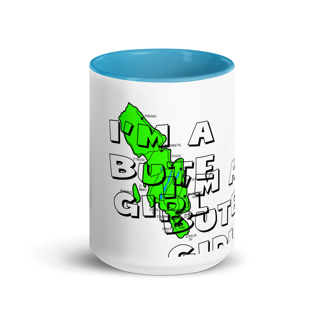 I'm a Bute Girl mug with different colors Inside
