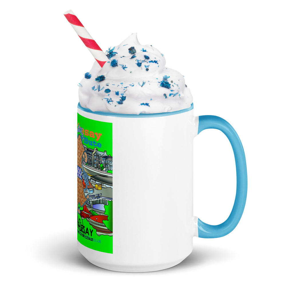 Rothesay, Isle of Bute Mug with different colors Inside