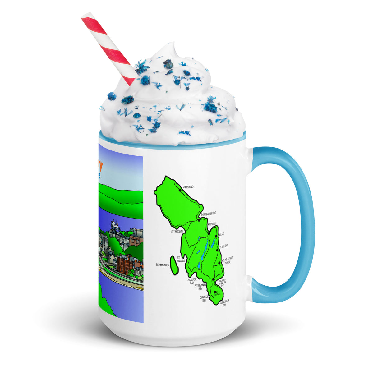 Rothesay, Isle of Bute Mug with different colors Inside