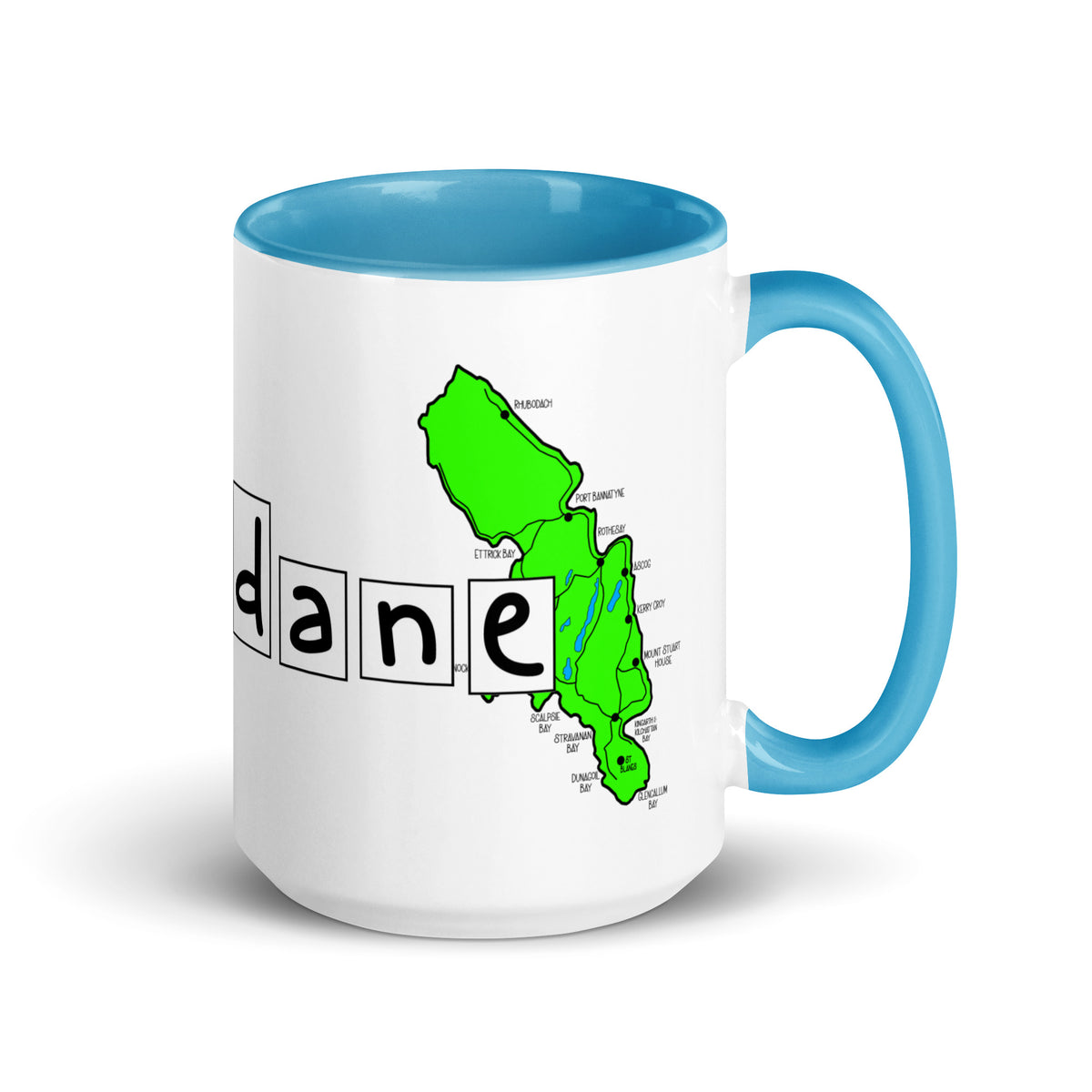 100% Brandane Mug with different colors Inside