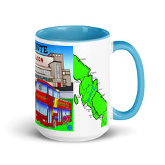 Rothesay Pavilion and Mount Stuart mug with different colors Inside