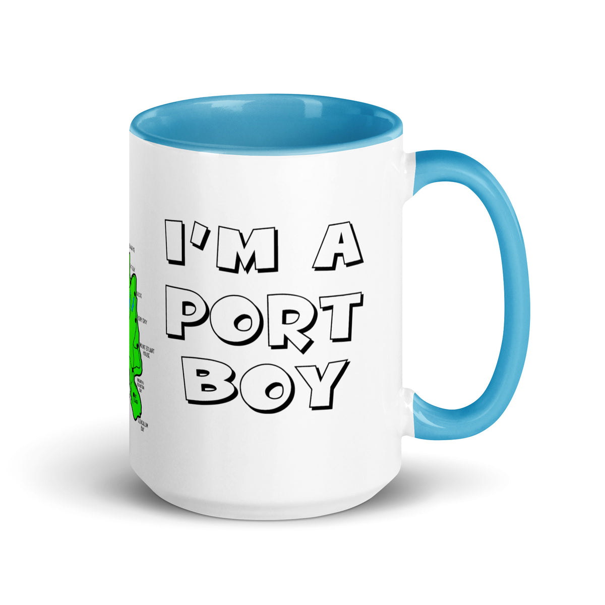 I'm a Port Boy mug with different colors Inside