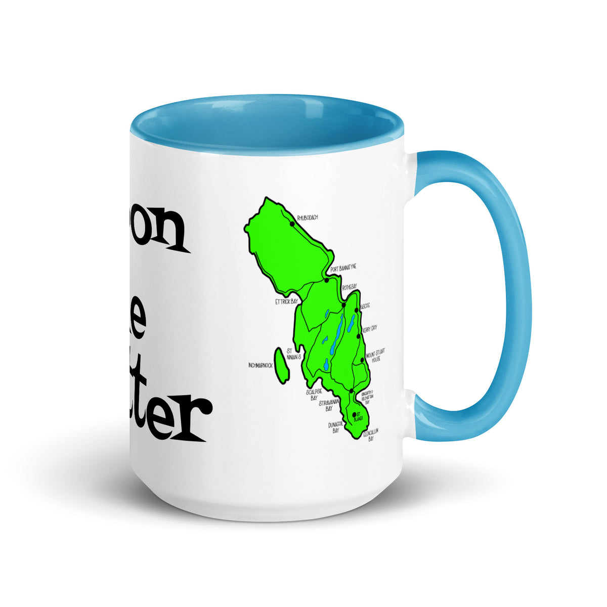 Doon the Watter, Isle of Bute Mug with different color inside