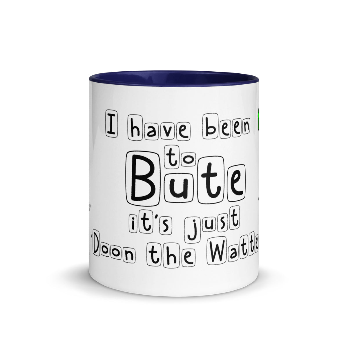 Doon the Watter Mug with Color Inside Free p&p Worldwide