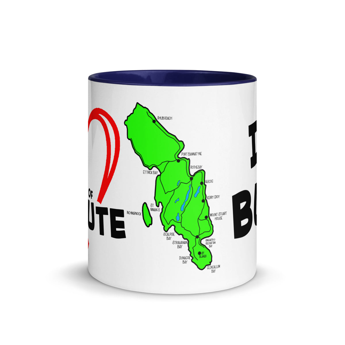 I love Bute Mug with Color Inside FREE p&p Worldwide