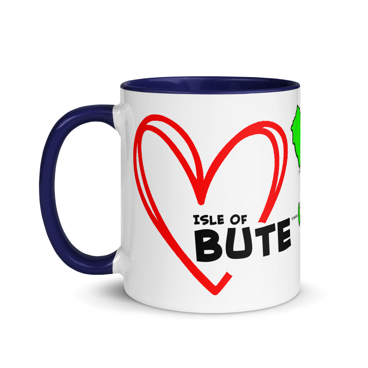 I love Bute Mug with Color Inside FREE p&p Worldwide