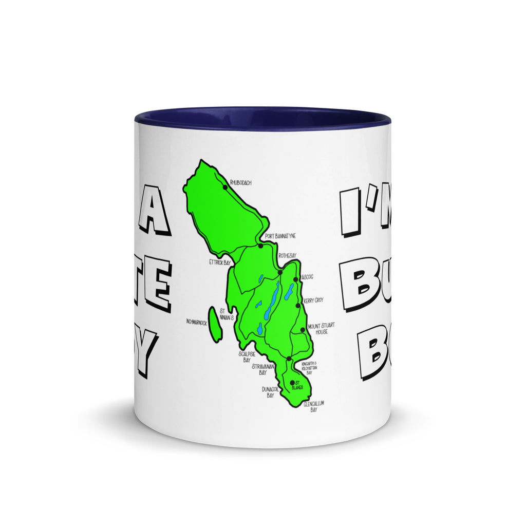 I'm a Bute Boy mug with different colors Inside