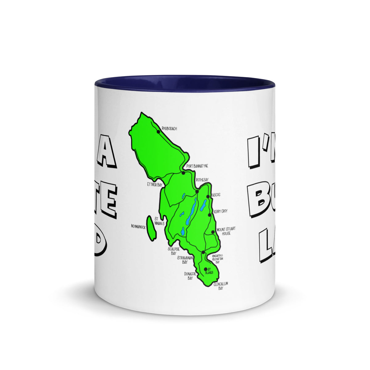 I'm a Bute Lad mug with different colors Inside