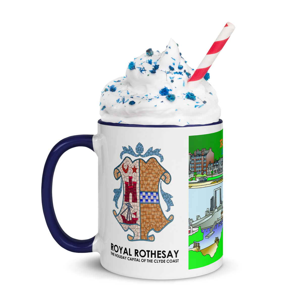 Rothesay, Isle of Bute Mug with different colors Inside