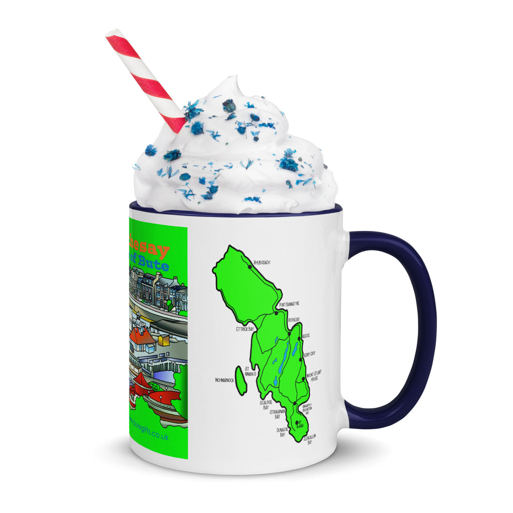 Rothesay, Isle of Bute Mug with different colors Inside
