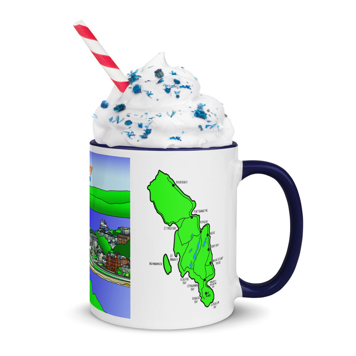 Rothesay, Isle of Bute Mug with different colors Inside
