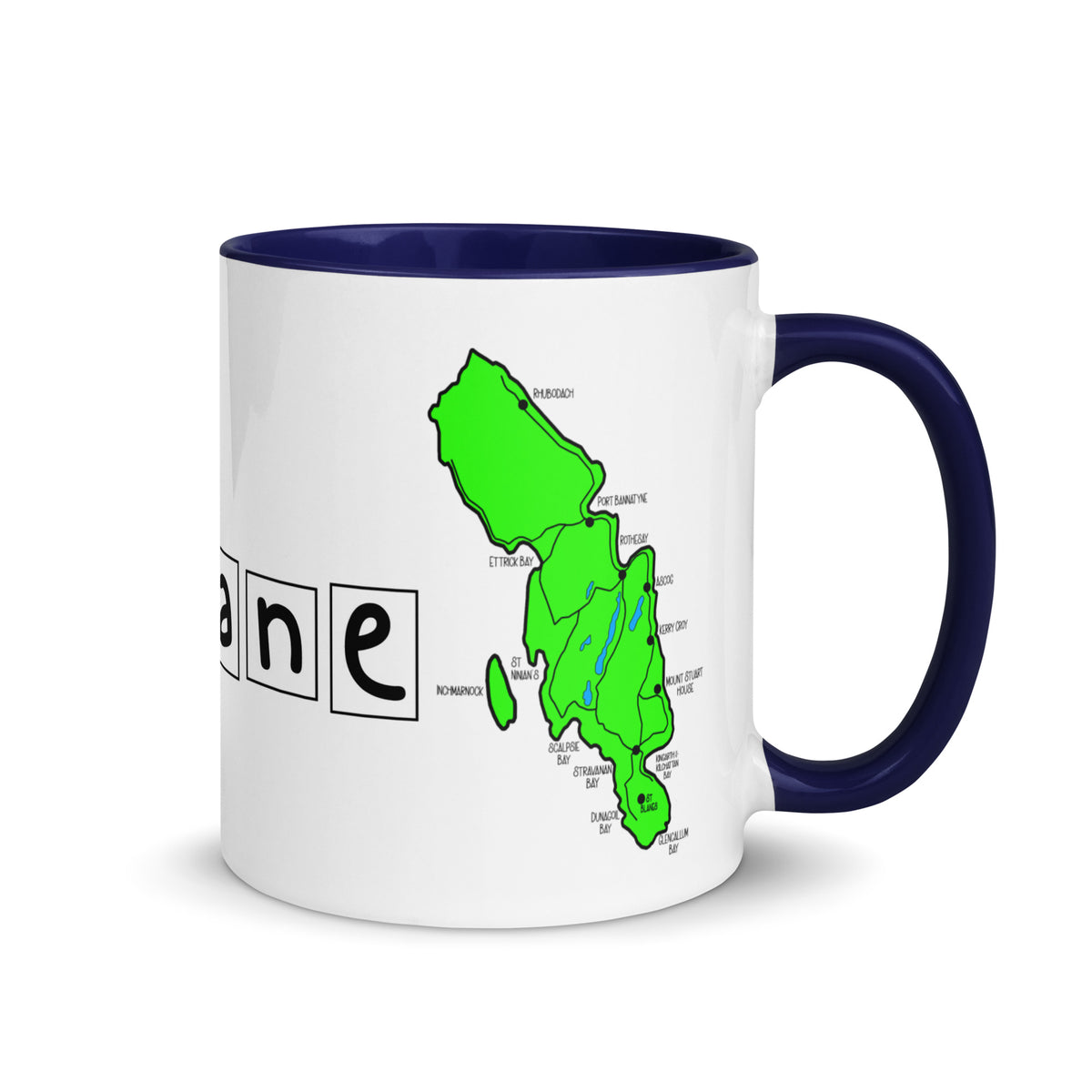 100% Brandane Mug with different colors Inside