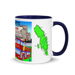 Rothesay Pavilion and Mount Stuart mug with different colors Inside