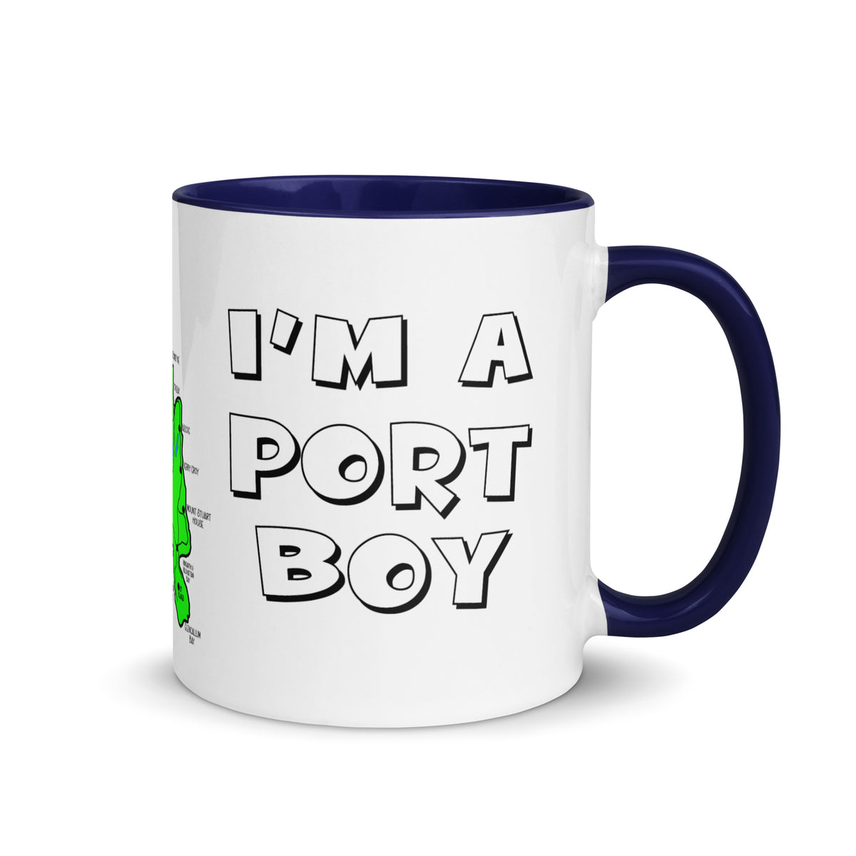 I'm a Port Boy mug with different colors Inside