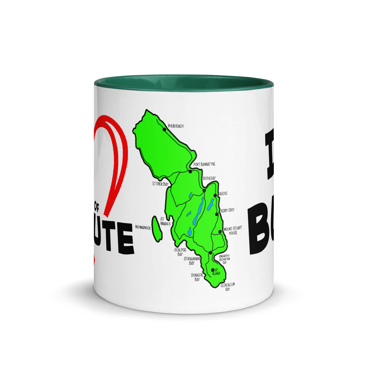 I love Bute Mug with Color Inside FREE p&p Worldwide
