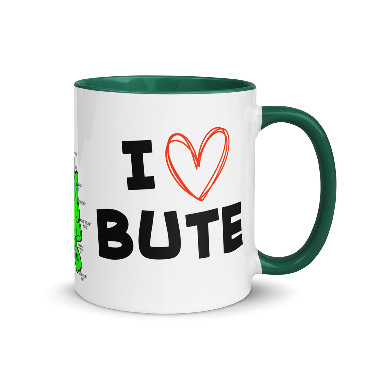 I love Bute Mug with Color Inside FREE p&p Worldwide