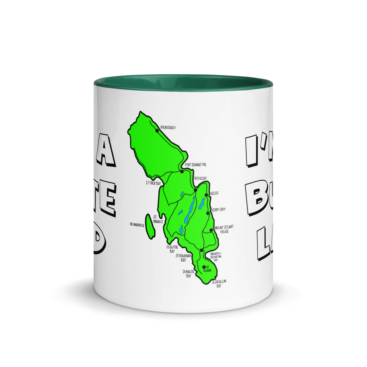 I'm a Bute Lad mug with different colors Inside