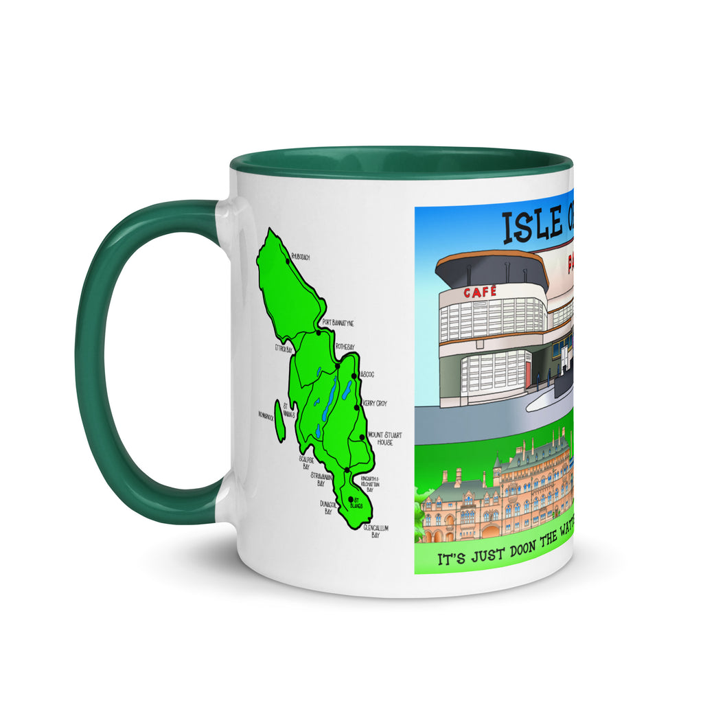 Rothesay Pavilion and Mount Stuart mug with different colors Inside