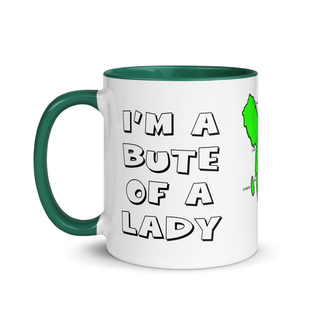 I'm a Bute of a Lady mug with different colors Inside