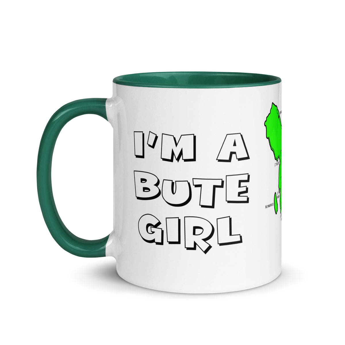 I'm a Bute Girl mug with different colors Inside